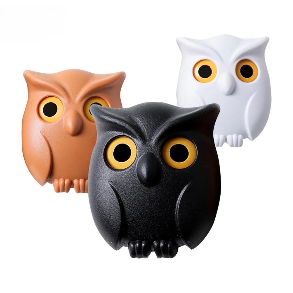 Owl Night Wall Hanging Key Hanger Wall Decoration for Home Creativity Hooks Magnetic Keychain Magnet Secure Keychain Keys Holder
