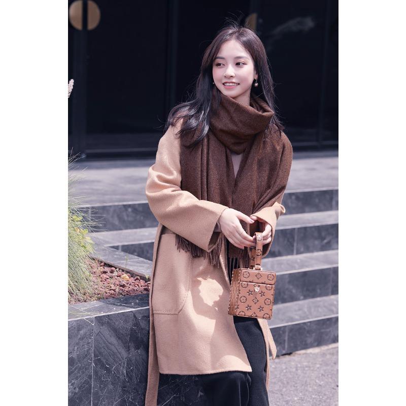 Autumn and Winter Scarf Shawl High end Versatile Solid Color Scarf for Women Autumn and Winter Warm New Imitation Cashmere Scarf