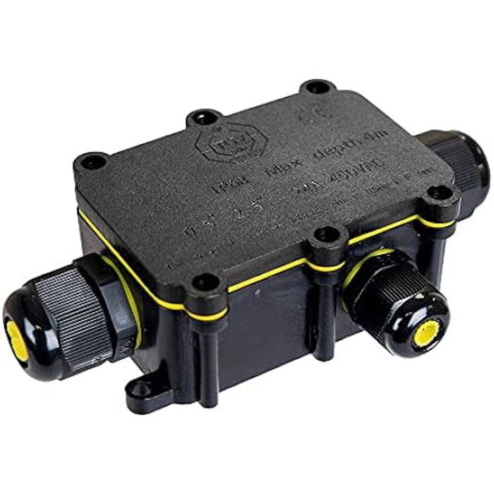 Venkovní spojovací krabice - SOLERA - 43015 - Vodotěsná - 3 kabelové vývodky - IP68 - Bílá