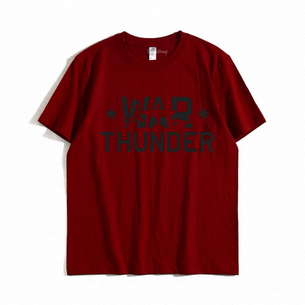 War Thunder 2025new style T-shirt Summer 100%Cotton short sleeve Graphic Printing Round Neck T-shirt Comfortable camiseta hombre