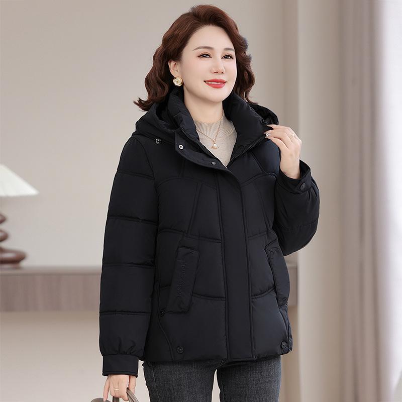 Women’s Short Detachable Hood Windproof Thicken Warm Winter Jacket