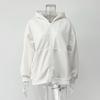 Autumn and Winter New Casual Hooded Long Sleeve Cardigan Sweatshirt Loose Zipper Sweatshirt Women's Clothing