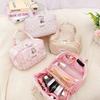 Women's Floral Makeup Bag New Arrival Travel Toiletry Cosmetic Pouch Large Capacity Portable Hand Carry Organizer Case