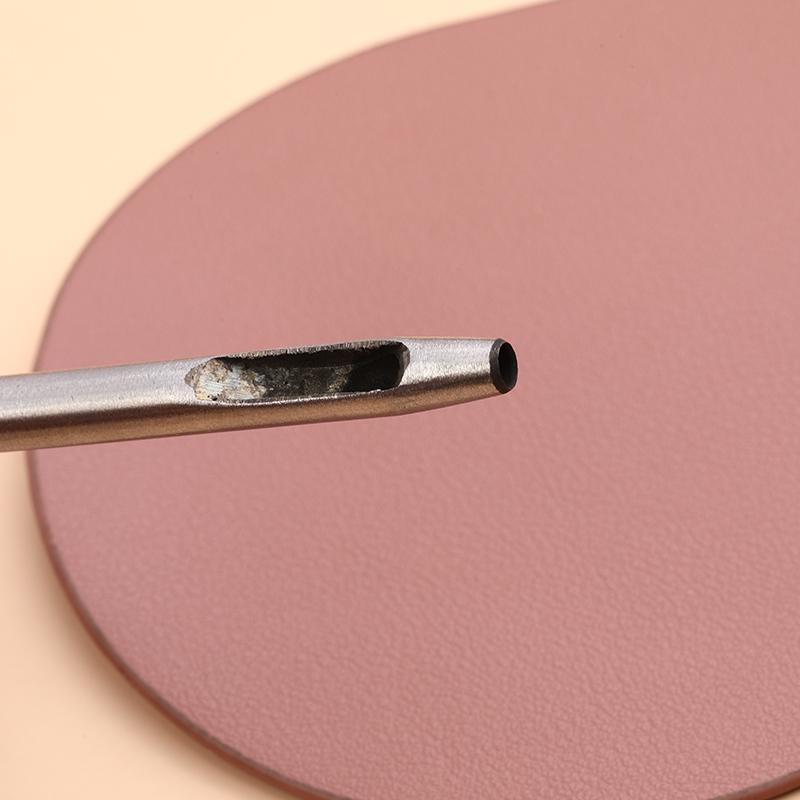 Fenrry 6pcs 10-5.0mm Leather Hole Punch Tool Set Round Hole Punch Working Tools for Leather Belts and Other Leather Projects