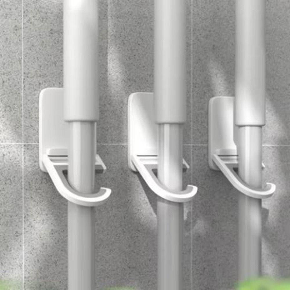 3 Stück Selbstklebender Besenhalter Wandmontierter Besen Mopp Clip Besenbürsten Organizer Küche
