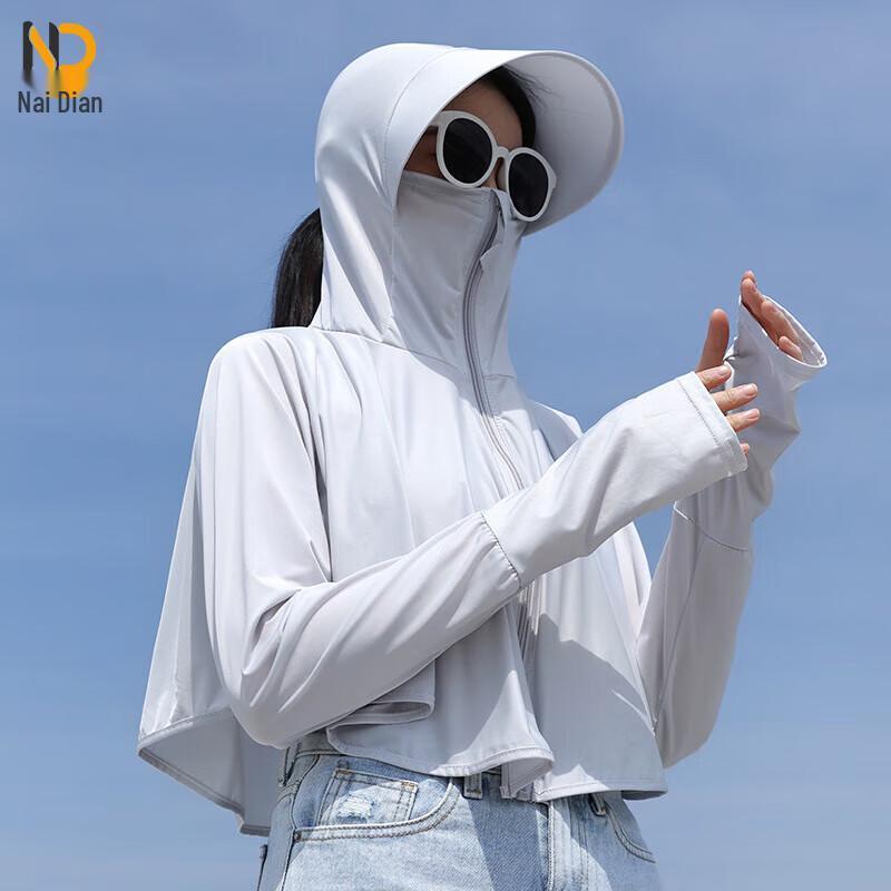 Naidian Women s Ice Silk UV Protection Sun Cloak with Large Brim One Size (40-80kg)
