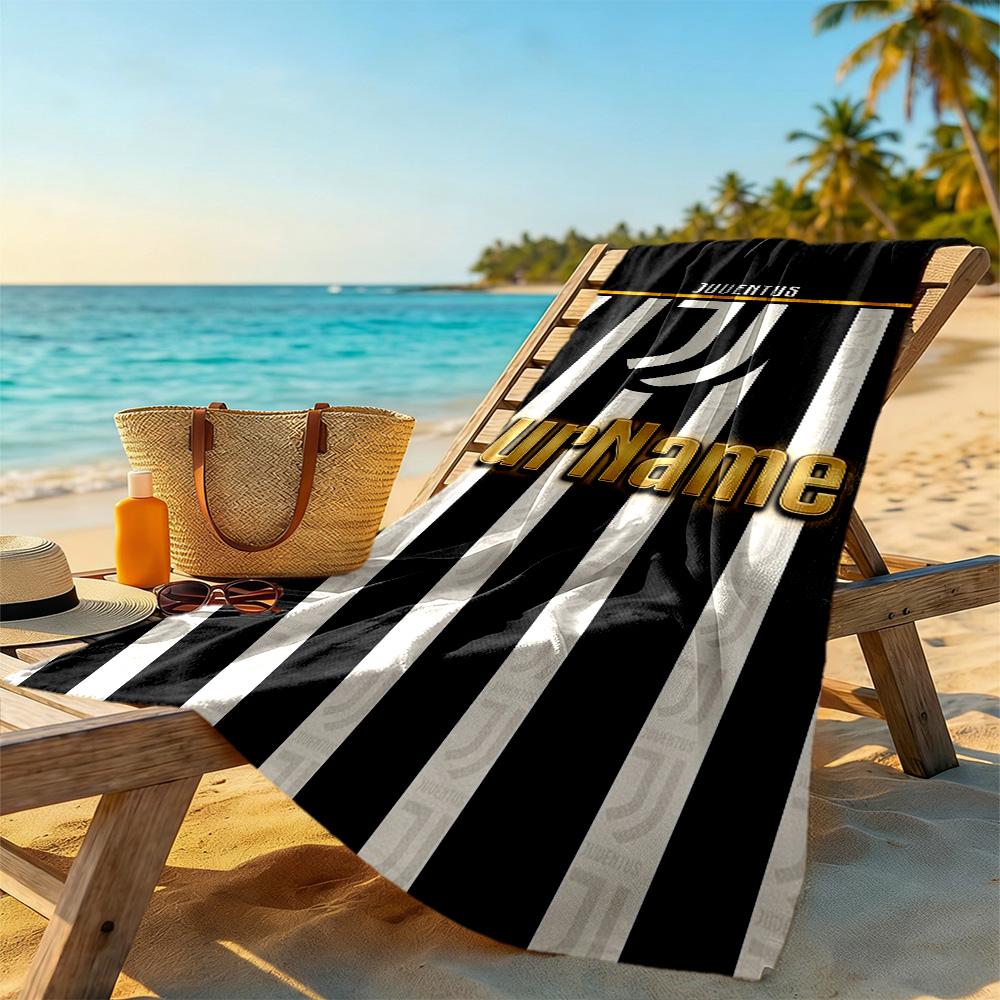 Juventus Customizable Name Beach Towel Quick-Dry Soft Microfiber Suitable for Sports Travel Swimming Yoga Bathroom Beach And Pool