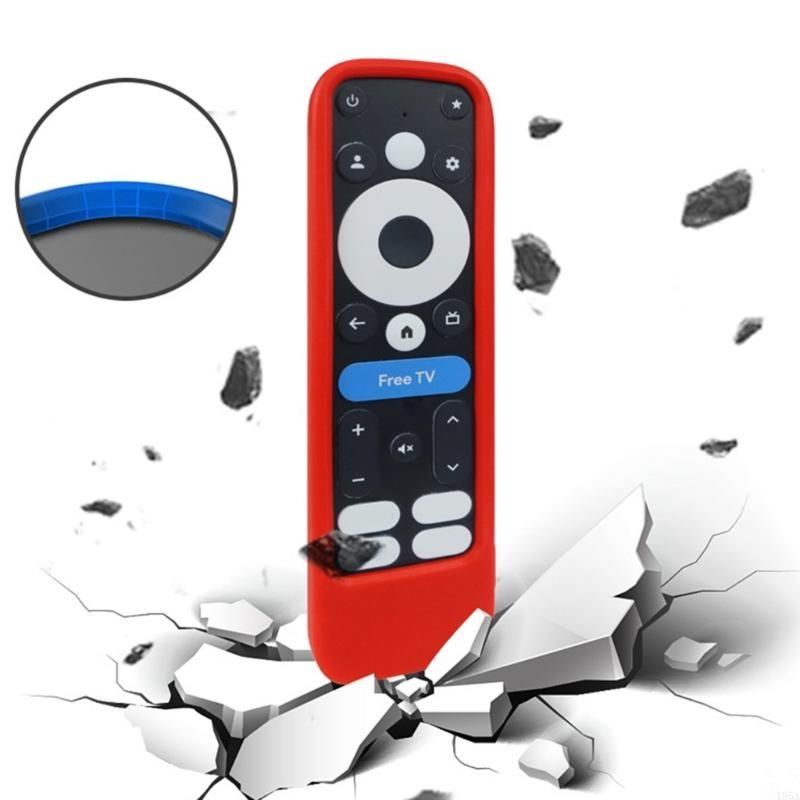 Protective Cover Skin Friendly Case for 2025 onn TV 4K Remote Control Case Skin Sleeve with Lanyard Shockproof