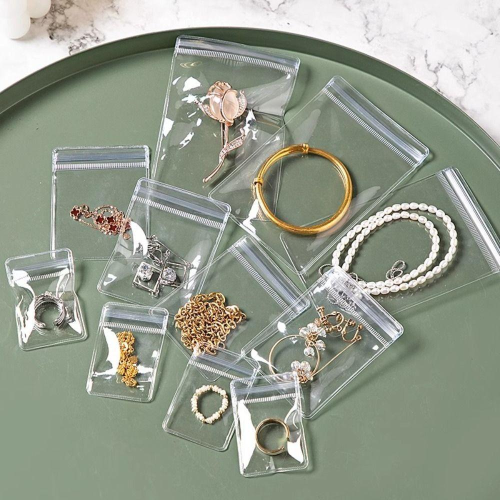 Transparent Earrings Ring Storage Pouch Exquisite Mini Gift Jewelry Pouch  Necklace