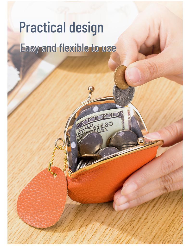 2024 Premium Leather Women's Coin Purse - Top Layer Cowhide Mini Storage Bag