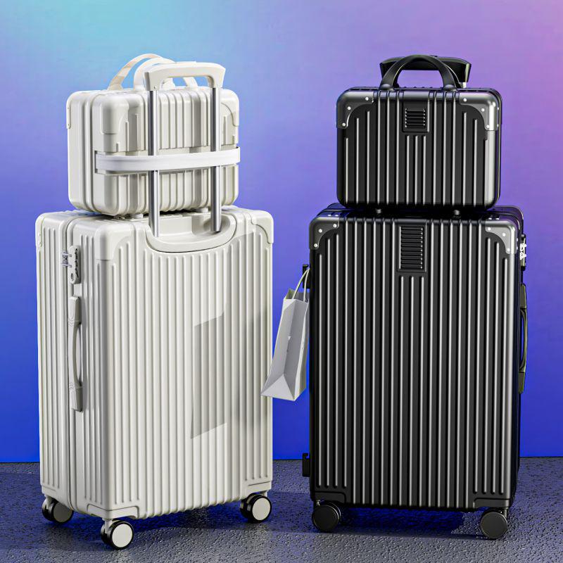 20" Vintage Durable Trolley Suitcase - Large Capacity Travel Case for Students