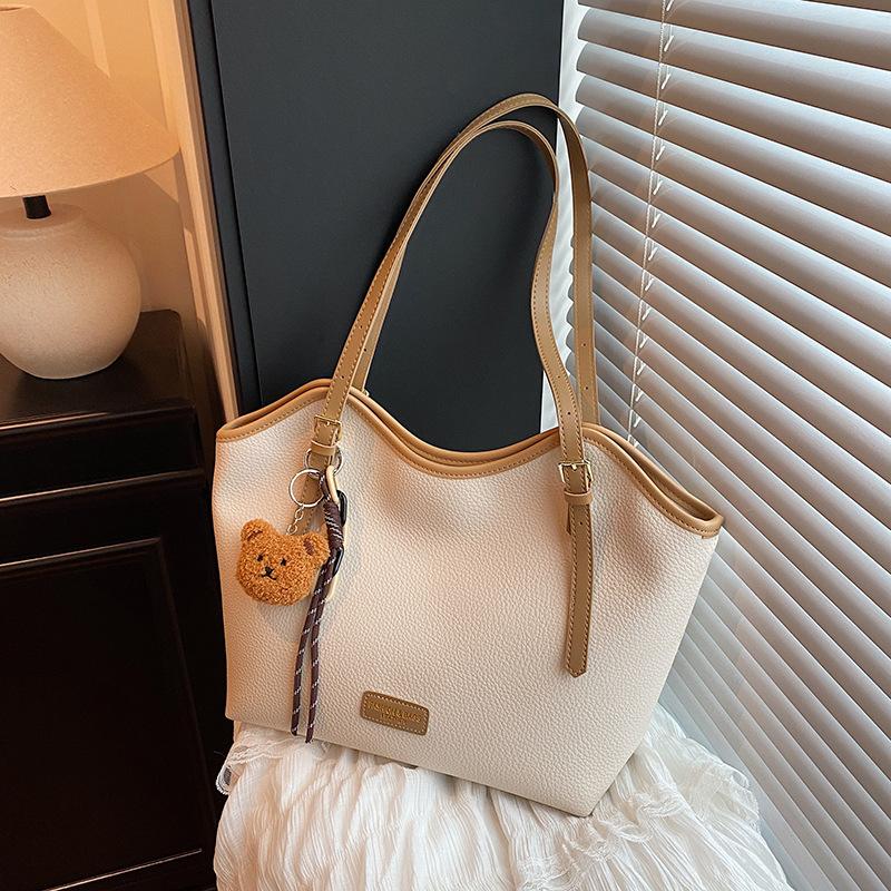 Casual large-capacity tote bag women's new retro versatile shoulder bag niche commuter underarm bag