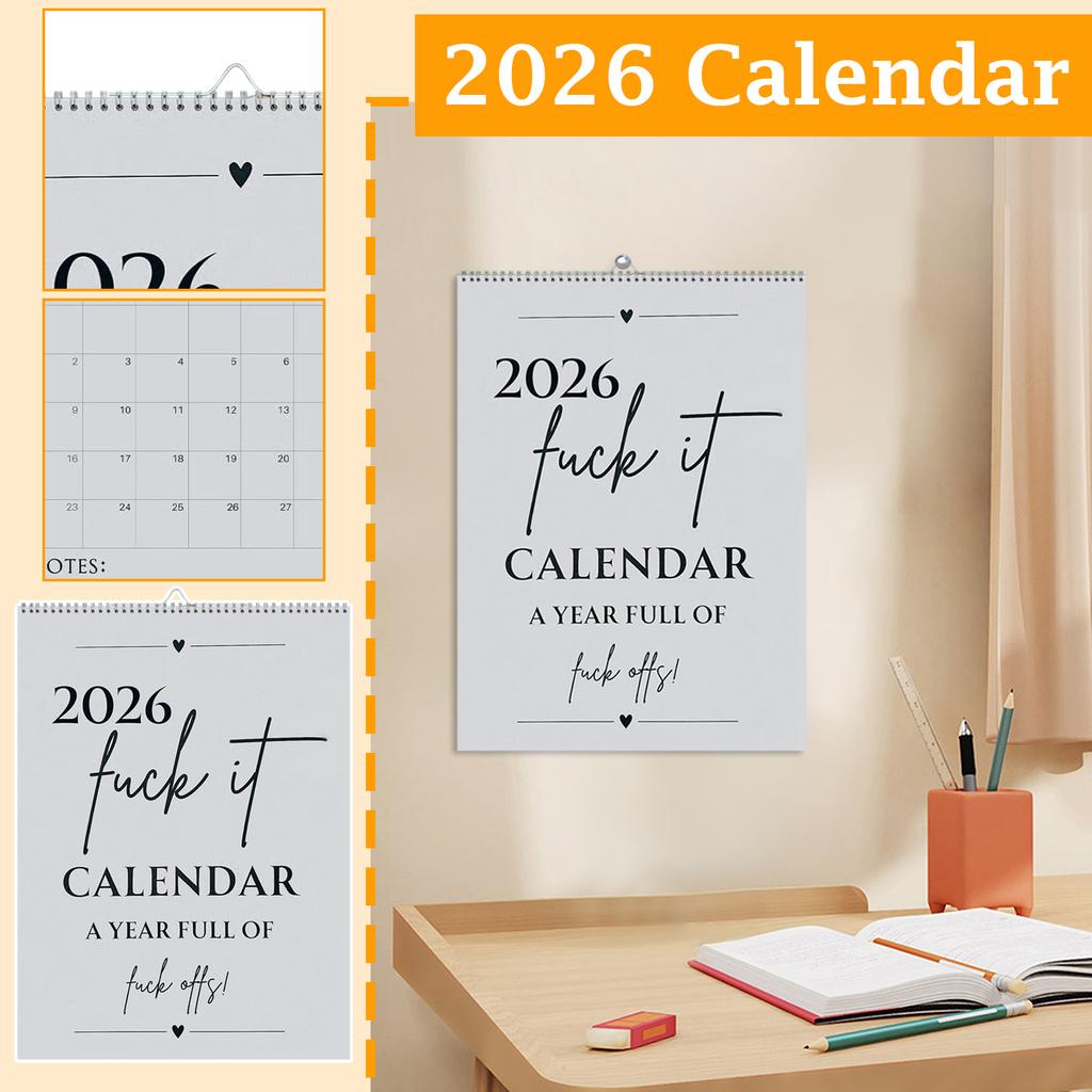 2026 Wall Calendar Minimalist Style Monthly Planner Home Wall Hanging Date Organizer