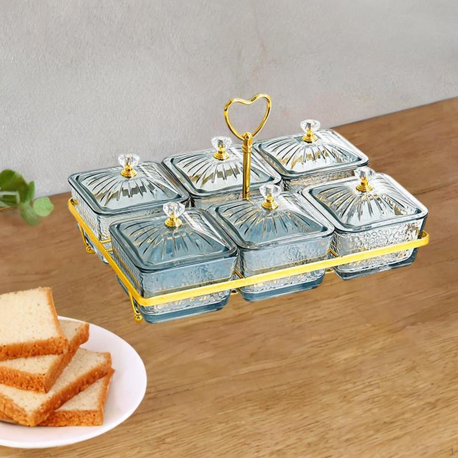 

Тарелка для сухофруктов, тарелка для закусок, контейнер для хранения продуктов, разделенное сервировочное блюдо, конфеты серый