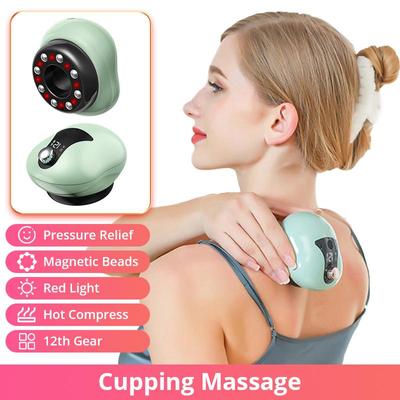 Intelligent Vacuum Cupping Massage Device Electric Heating Scraping Suction Cups Physical Fatigue Relieve Health