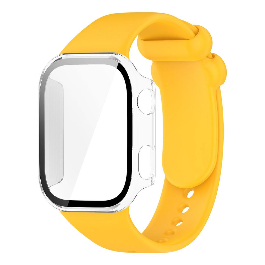 Silicone Strap with PC Case Cover for Redmi Watch 6 Band Sports Comfortable Replacement Bracelet for Xiaomi Redmi Watch6