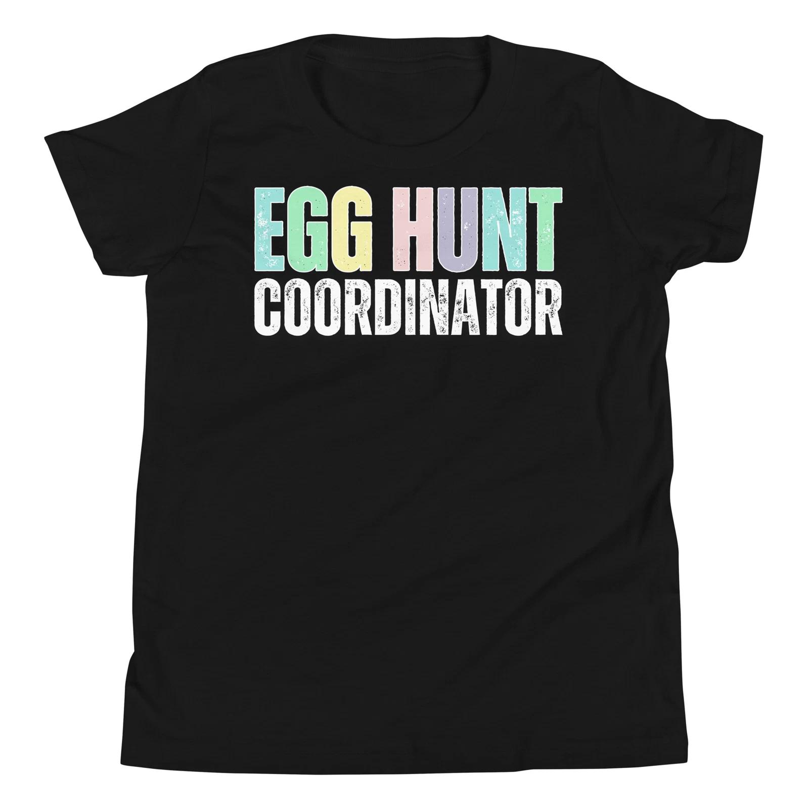 Egg Hunt Coordinator Funny Easter Sunday Day Egg Hunting Youth T-Shirt 140