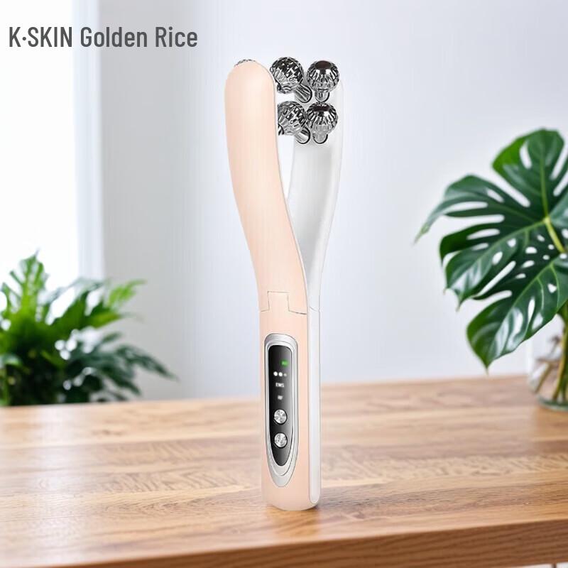 K·SKIN 3-in-1 8-Roller Warm Facial Massager
