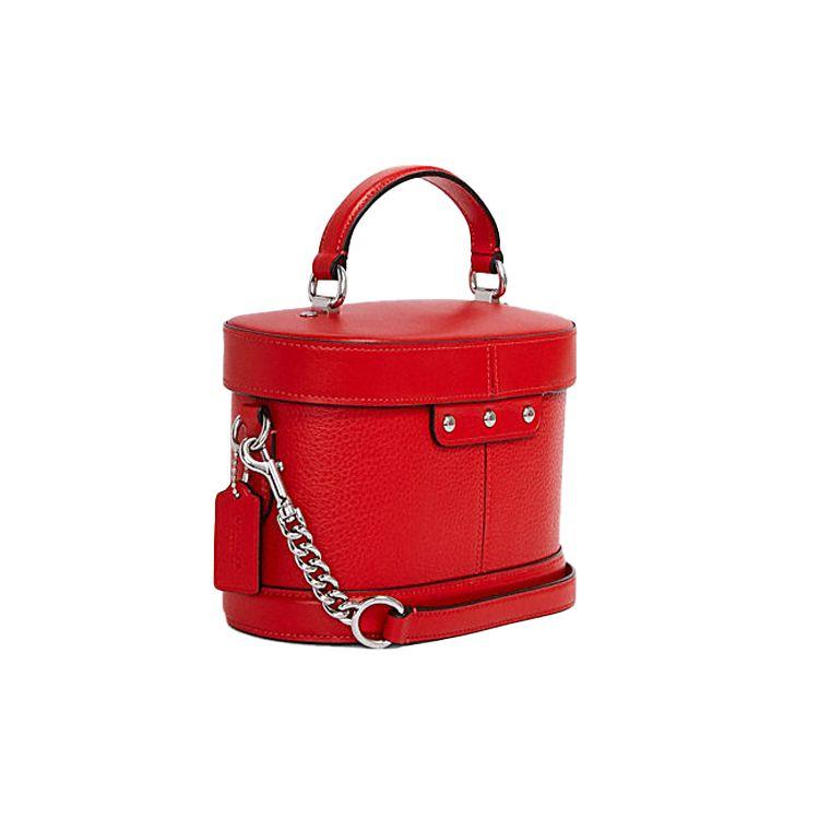 Coach Georgie 20 Vintage Style Leather Box Bag Women Handbags Red 5503-SVRCK