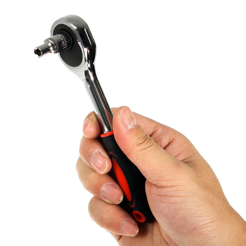 46 buc chei tubulare set cheie cu clichet manșon asamblare instrumente de reparații de uz casnic repararea utilajelor auto