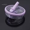 40oz Tumbler Flip Straw Lid Replacement Leak-Proof Splash Resistant Cover for Cup BPA-Free Reusable Glass Lid with Folding Straw