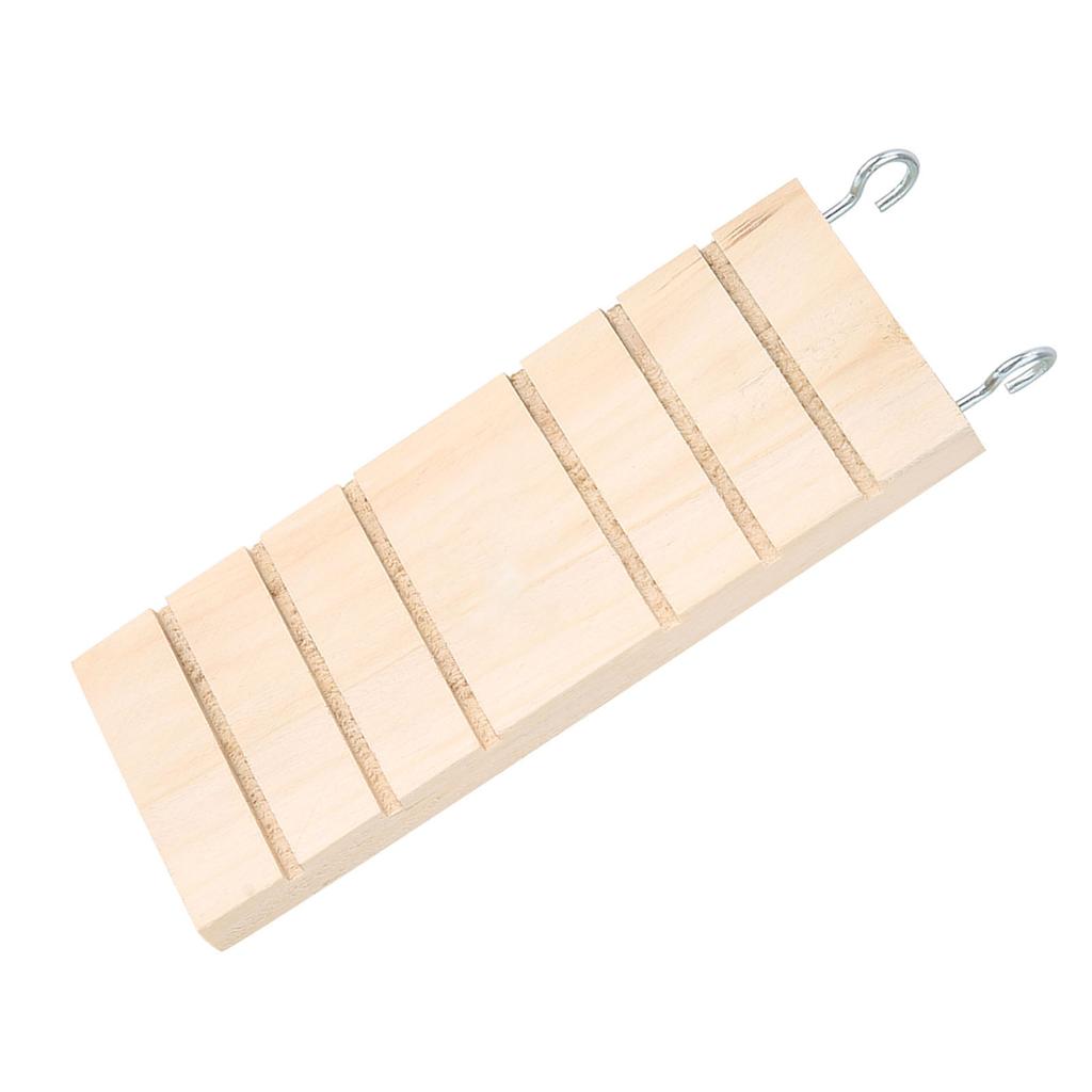 Pet Wooden Ladder Hamster Bird Stand Platform Toy Rest Board Perches Cage