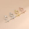 Accessories 925 Sterling Silver IO OT Clasp 18 Gold Plated Chain Necklace Bracelet Connecter for Fine Jewelry Making