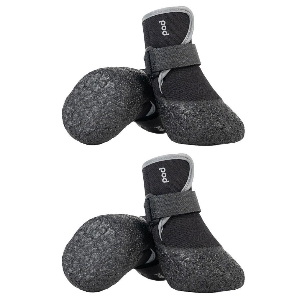 4pcs Soft Bottom Dogs Shoes Warm Fleece Puppies Pet Shoes Rain Shoes Footwear for Cold Weather Comfortable