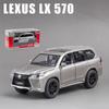 1:32 Scale Lexus LX570 Off-Road Alloy Diecast Model Car, Pull Back Metal Vehicle Toy with Sound and Light Συλλογή δώρων 6 Ανοιχτές Πόρτες για Παιδιά Ενήλικες