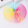Rainbow Magnic Spring For Children, Plastic Coil, Educational Toys, Playing In House, Indoor And Outdoor, Party Favors Gifts