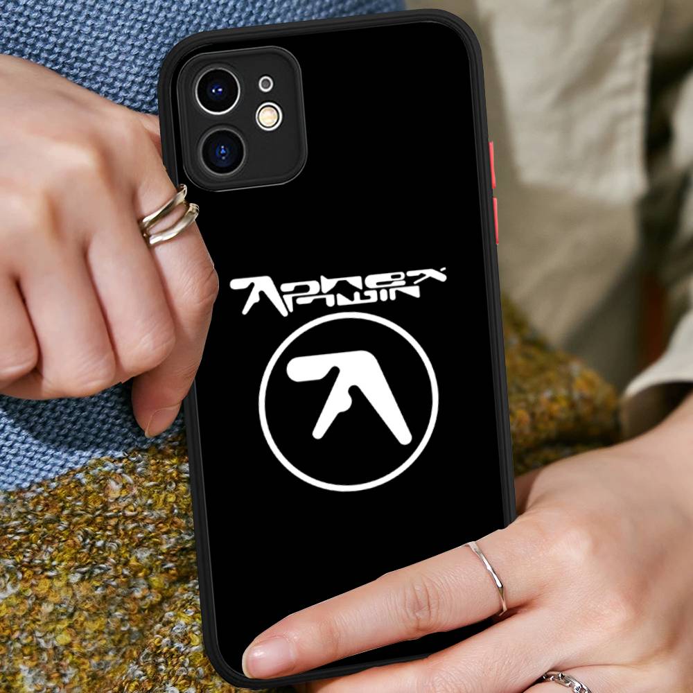 

DJ A-Aphex T-Twins For iPhone 16 Pro Max 15 14 13 12 11 XS MAX X Plus Candy Color Matte TPU Phone Cover iphone 13 pro