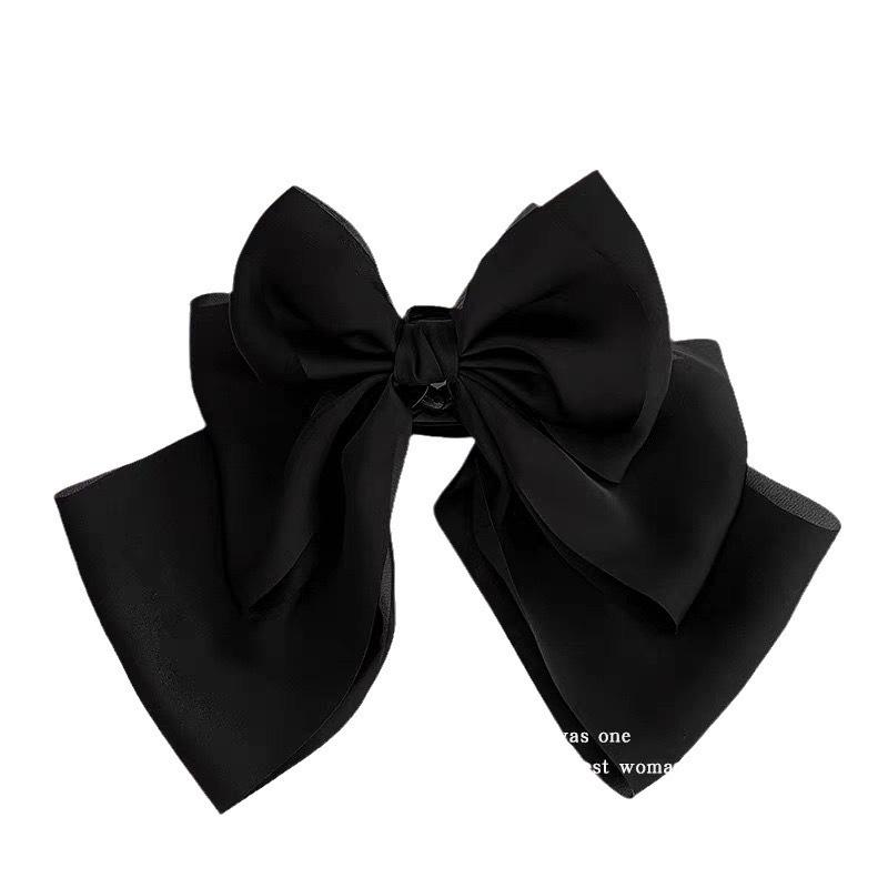 French Elegant Satin Oversized Bow Hairpin