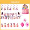 Barbie Birthday Party Balloon Set With Banner 4 Pieces Includes Banner 18pcs Balloons 12pcs Small Inserts 1 Large Insert