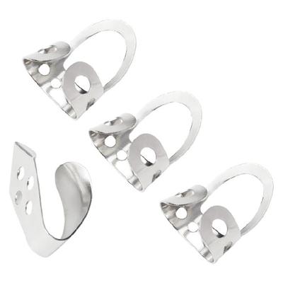 4Pcs/pack Metal Guitar Thumb Picks Finger Picks Adjustable Guitar Plectrums for Acoustic Guitar Banjo Ukulele, Silver
