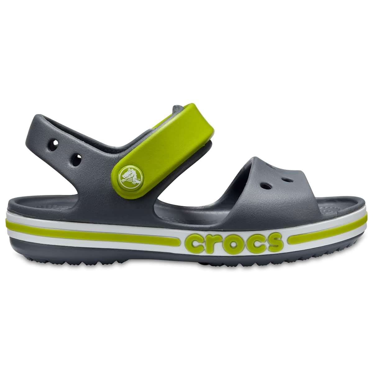 

Плоские сандалии Bayaband Sandal Угольно-серый см [Crocs] 18.5 древесный уголь