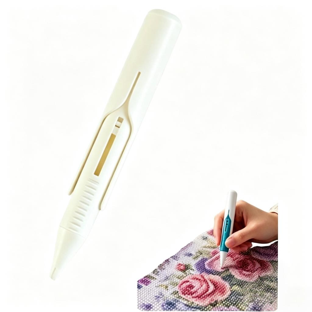 Automatické pero na diamantové malování Dávkovač korálků Beadblitz Diamond Art Pen Dispenser pro kulaté kamínky 2,8 mm DIY řemesla pro dospělé