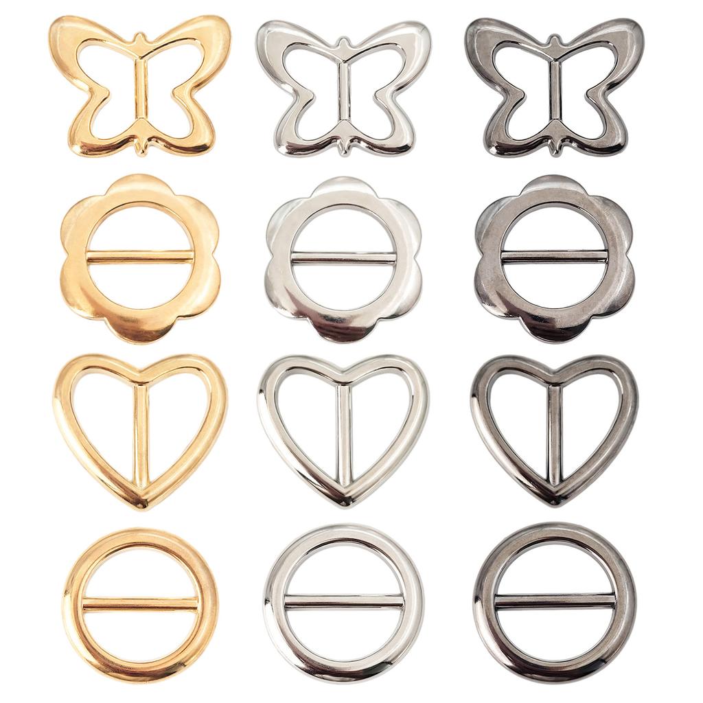 Practical Multiple Type Veil Weights DIY Components Western Simple Elegant Style Metal Belt Buckle for Adult Unisex