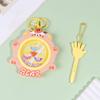 Kids Magnetic Bead Keychain Toy Fine Motor Skills Portable Toddlers Boys Girls Educational Mini Cartoon Animal Moving Bead Game Machine