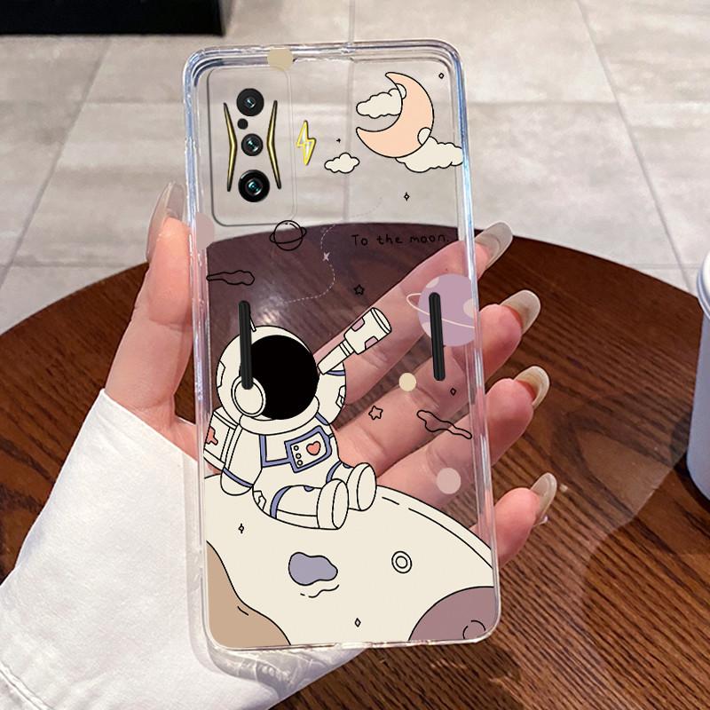 Jelly Casing For Xiaomi Poco F4 GT 5G Capa For POCO F3 GT Fundas Clear Silicone Soft TPU Back Cover Cute Cat Protective Case