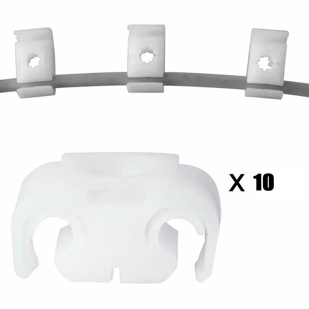 10X Dispozitive de fixare pentru furtun pentru linie de frână auto Clemă dublă pentru cablu de frână pentru OCTAVIA pentru LUPO SHARAN Clip de linie fixă pentru tuburi