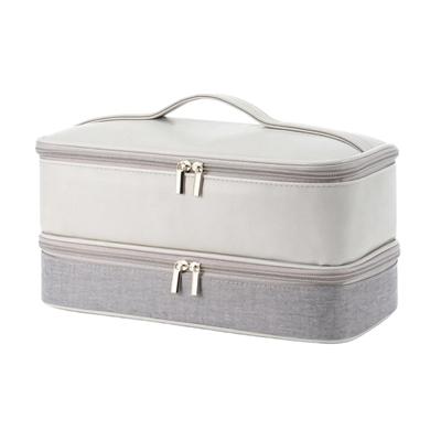 Two-Layer Hair Dryer Travel Storage Case Dust-Proof for Salon Visits, Gym Bags
