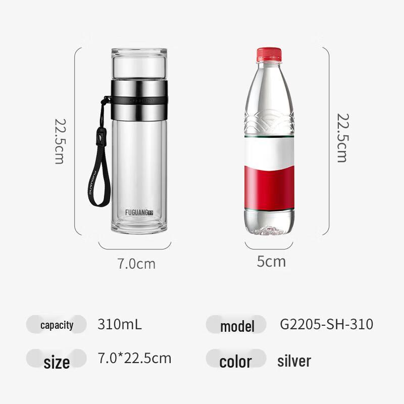Fuguang Double-Layer Borosilicate Tea Cup