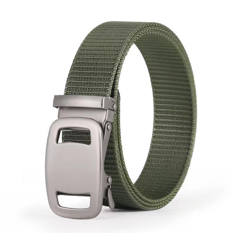 Herren Taktischer Nylon Automatikschließe Ledergürtel