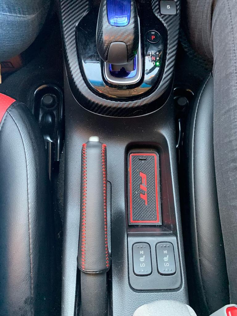 Samcos Echtes Leder Universeller Handbremsenschutz Schmutzabweisende Abdeckung Einfach