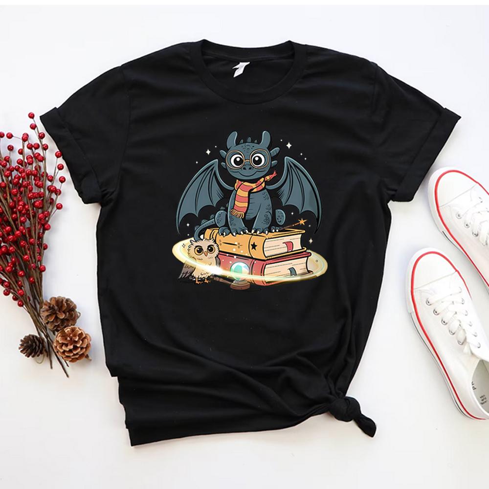 Toothless Vintage Tshirt How To Train Your Dragon Tshirt Dragon Graphic T Shirts Bookish Shirt Unisex Women Short Sleeves Tops