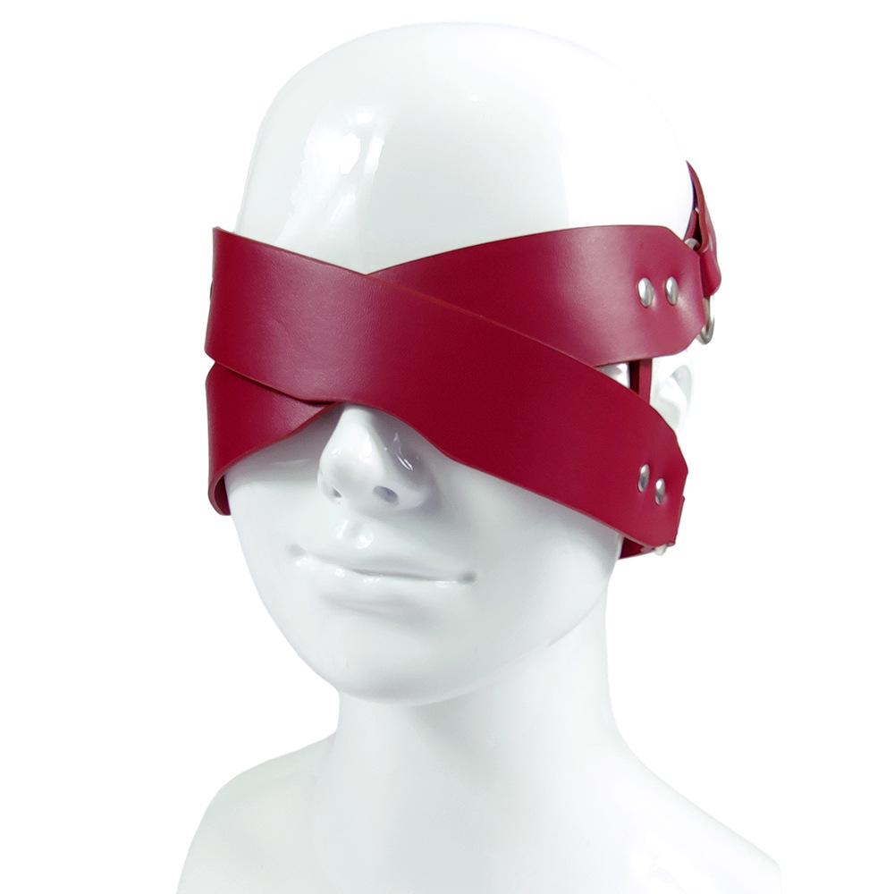 Women's Sexy Leather Eye Mask - Adult Fantasy Accessory