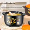 Ceramic Casserole Gift Set: High-Temperature Resistant Soup and Stew Pot for Dry Burning Gas Stoves.