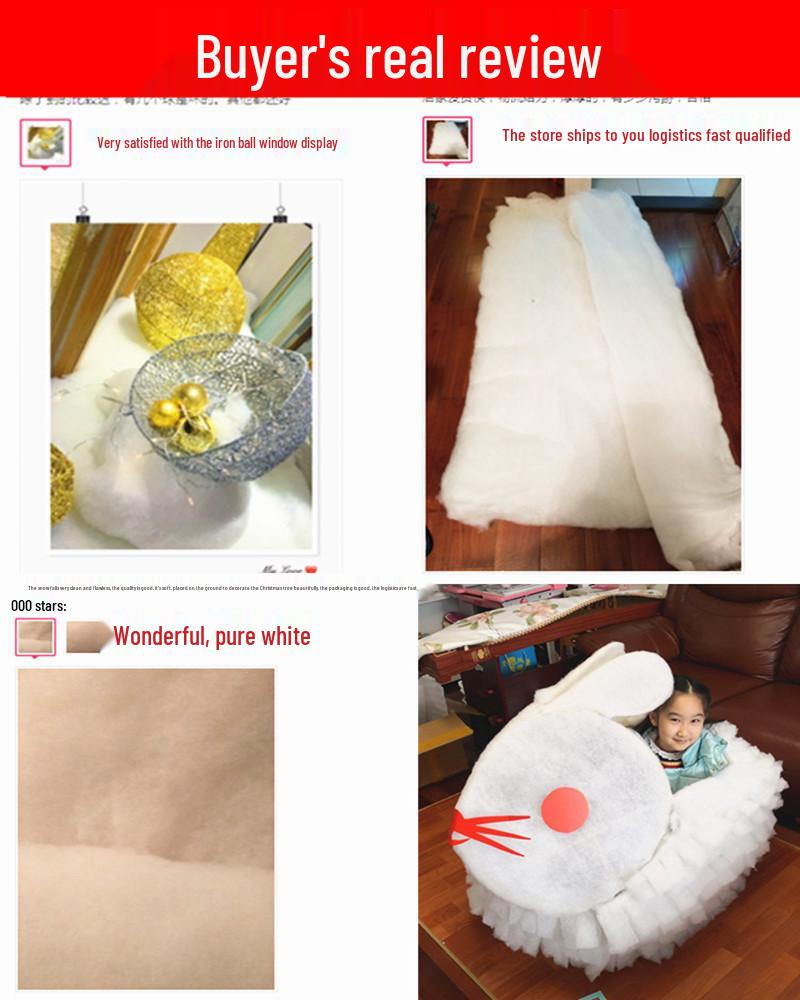 Artificial White Cotton Snowballs for Christmas Decorations