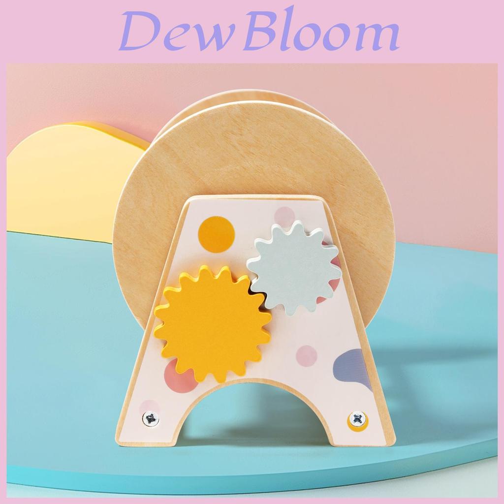 Wooden Montessori Threeinone Desktop Rattling Drum For Toddlers Educational Toy