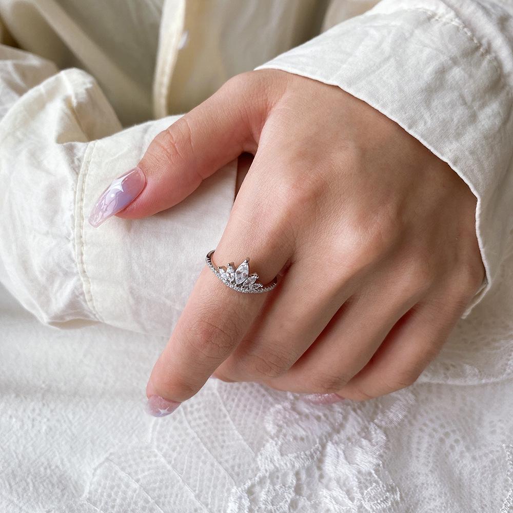 Tancise Damen-Ring, klassisch, 925er-Sterlingsilber, Zirkon-Ring, Damenschmuck, Hochzeit, Versprechen, Party, Geschenk